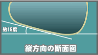 クワガタ蛹室-縦方向の断面図